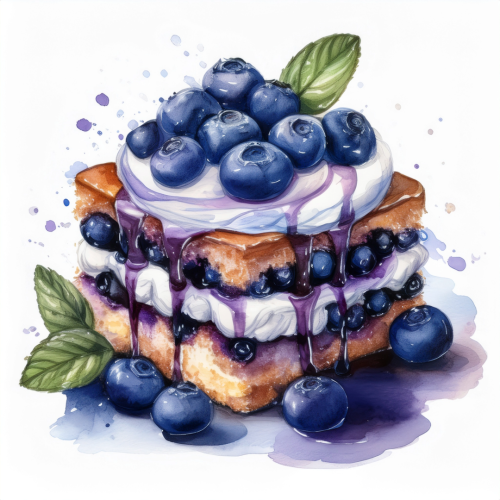 Blueberry Shortcake Label